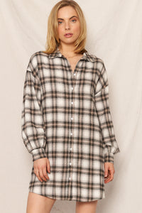 Bailey Plaid Shirt Dress