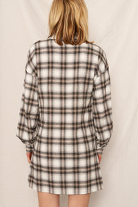 Bailey Plaid Shirt Dress