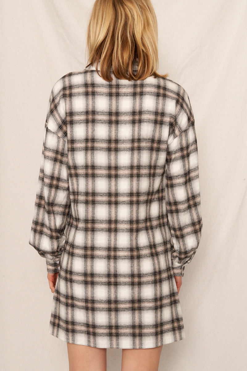 Bailey Plaid Shirt Dress