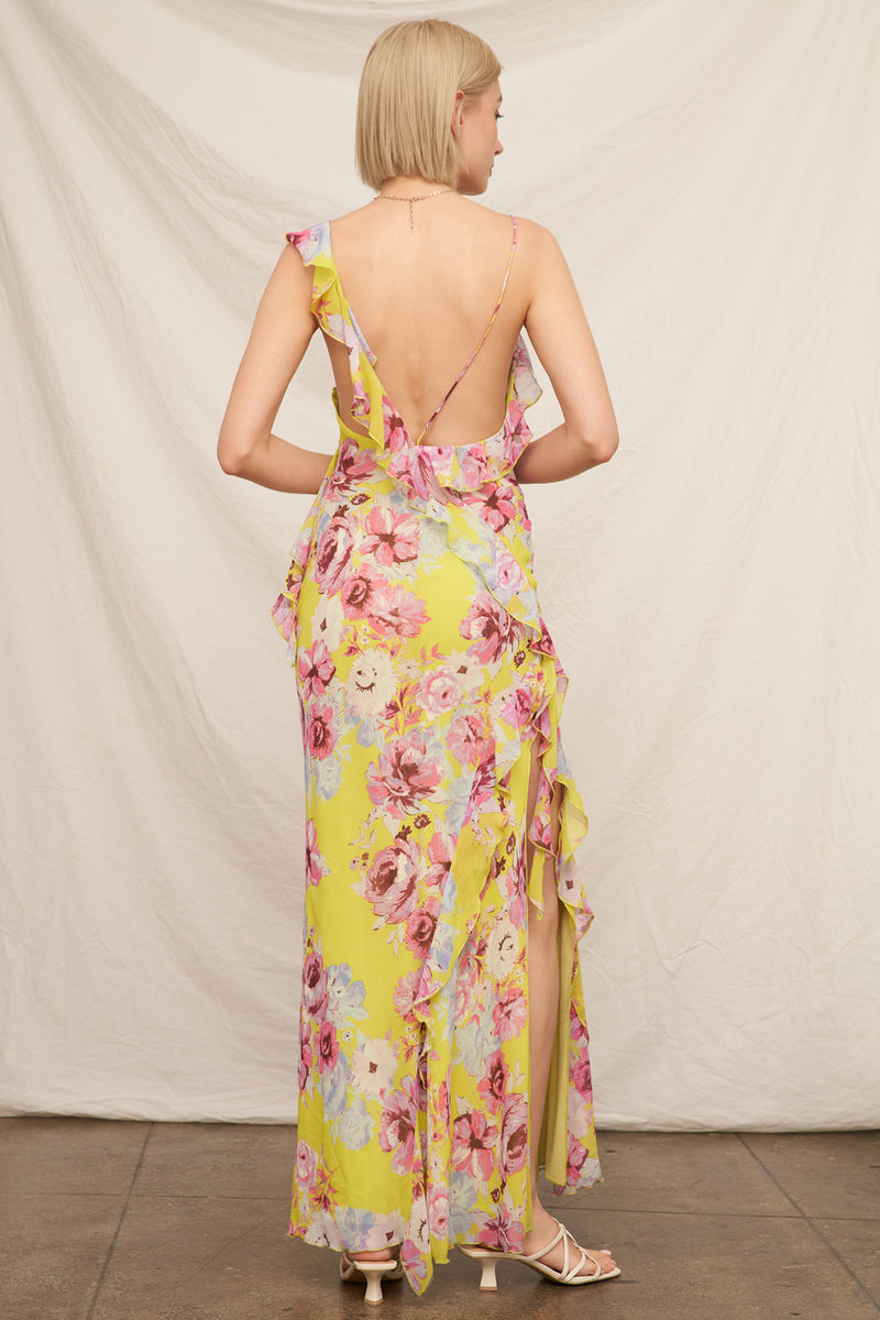 Fleurette Ruffle Maxi Dress
