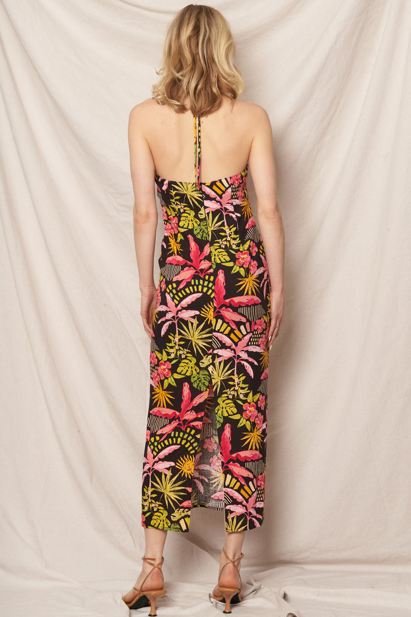 Island Babe Halter Maxi