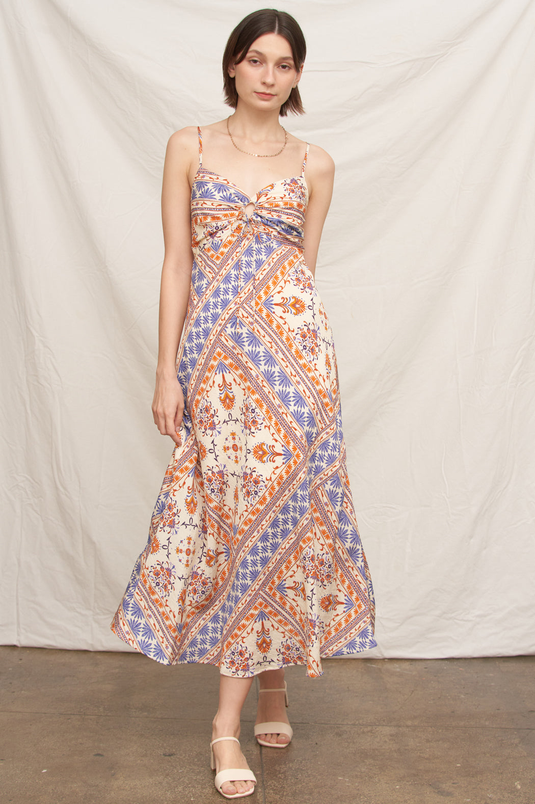 Capri Border Midi Dress