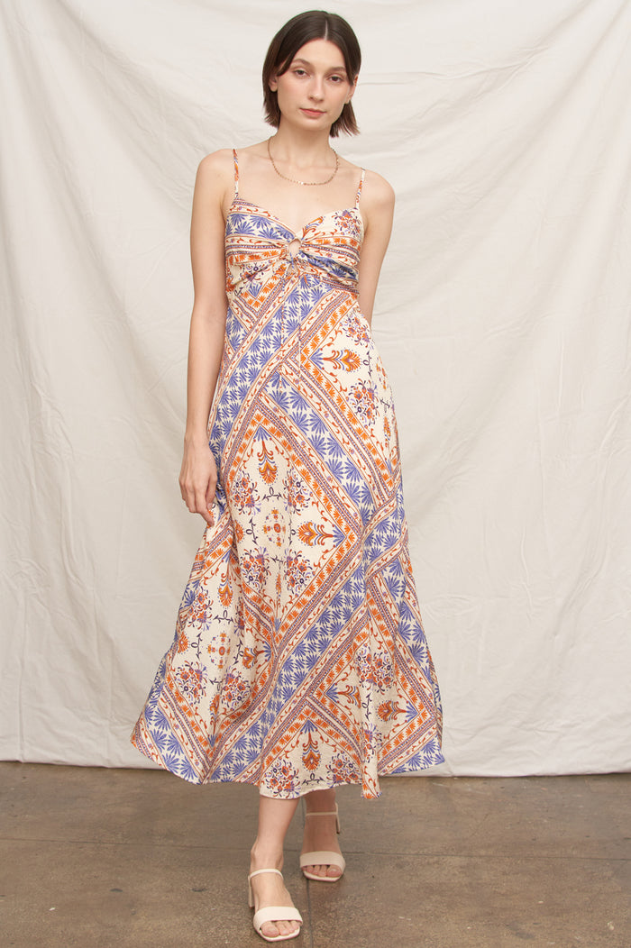 Capri Border Midi Dress