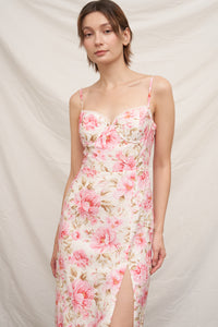 Amor Eyelet Midi Dress