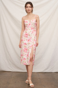 Amor Eyelet Midi Dress