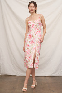 Amor Eyelet Midi Dress