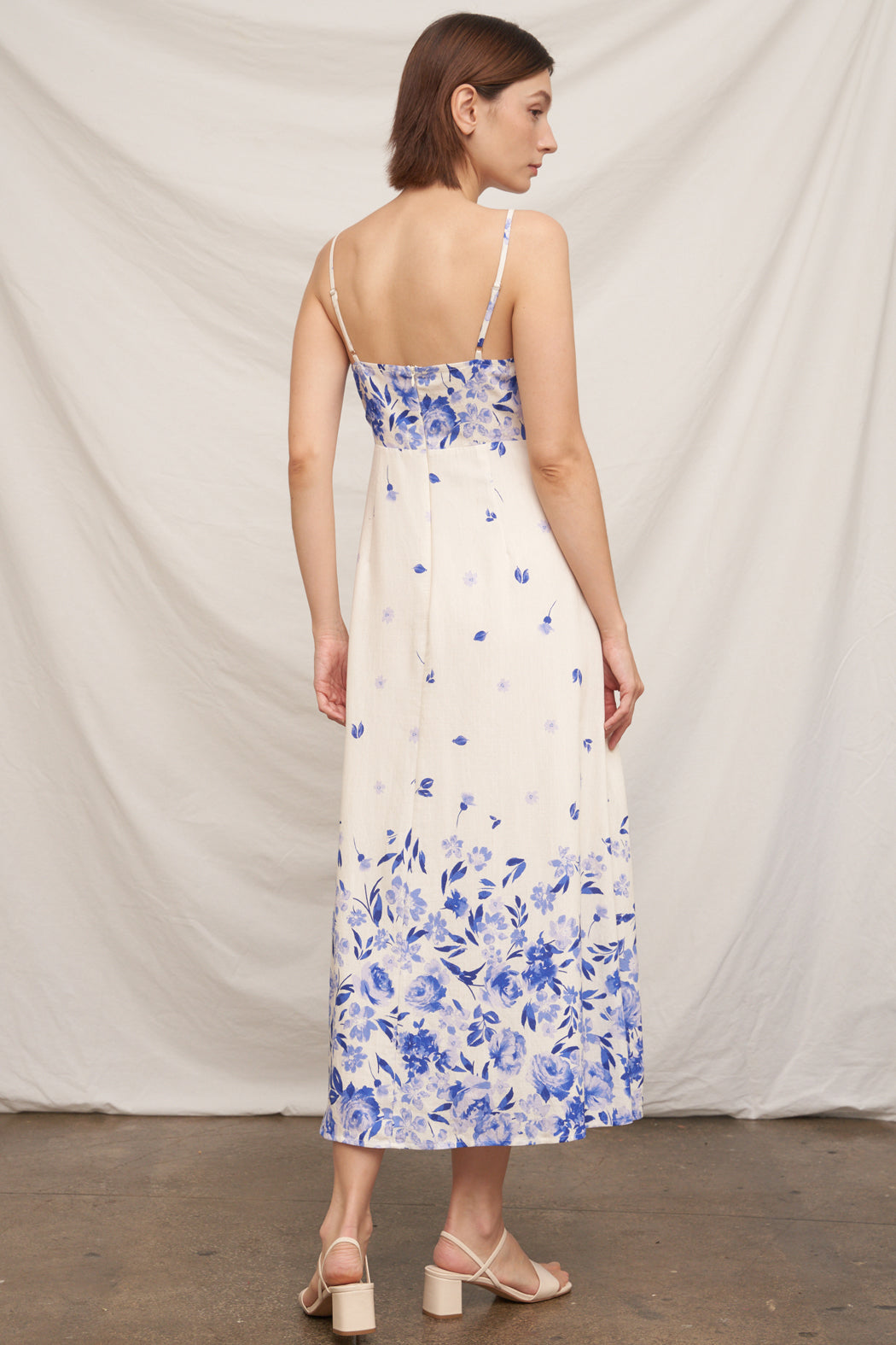 Majolica Floral Midi Dress