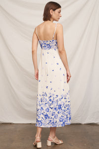 Majolica Floral Midi Dress