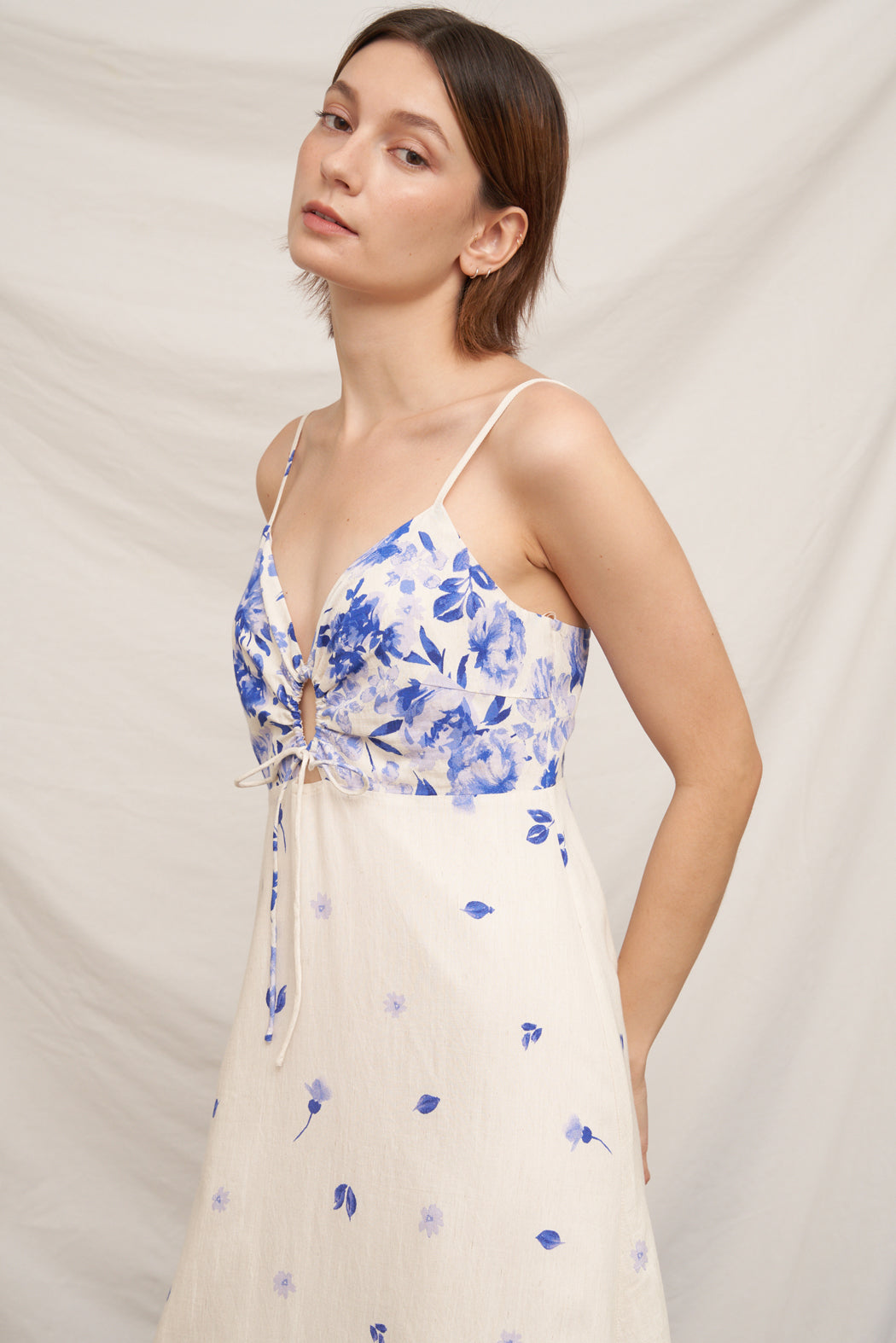 Majolica Floral Midi Dress