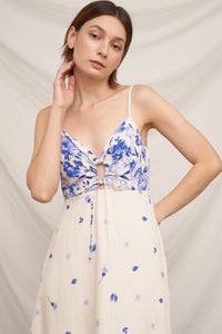 Majolica Floral Midi Dress