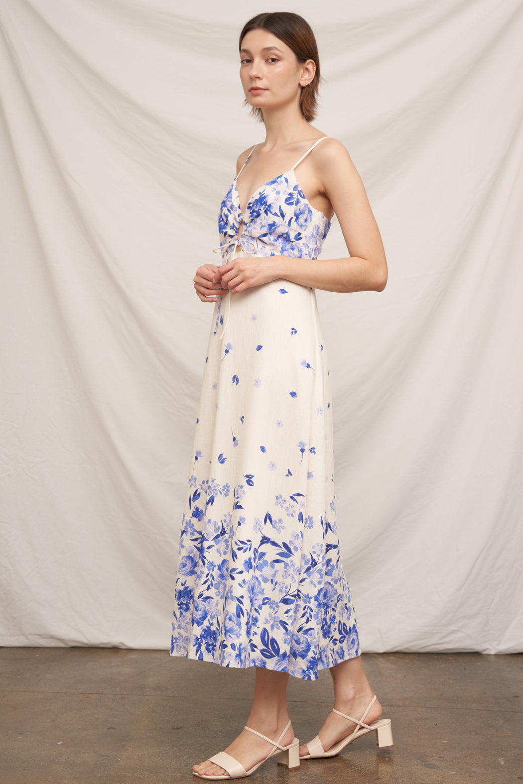 Majolica Floral Midi Dress