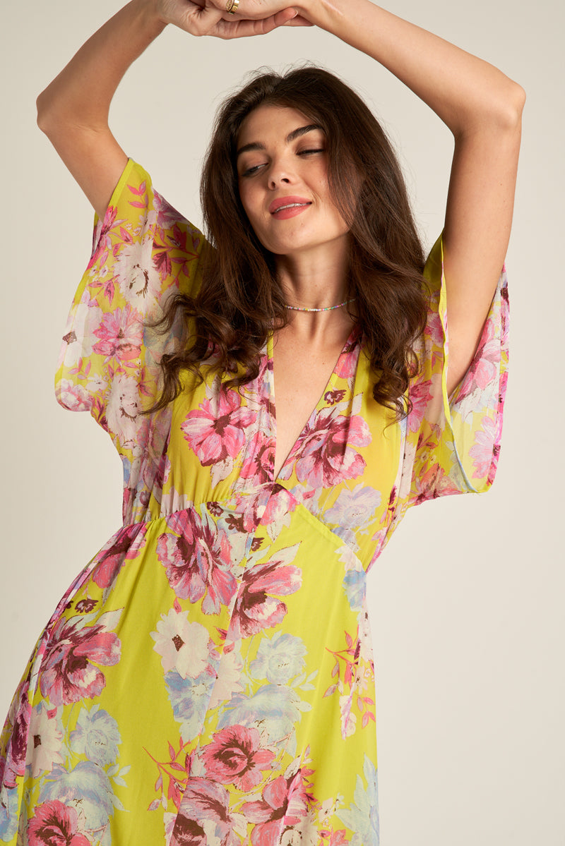 Fleurette Kimono Dress