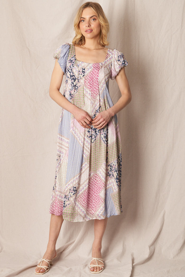 Celeste Daphne Patchwork Dress