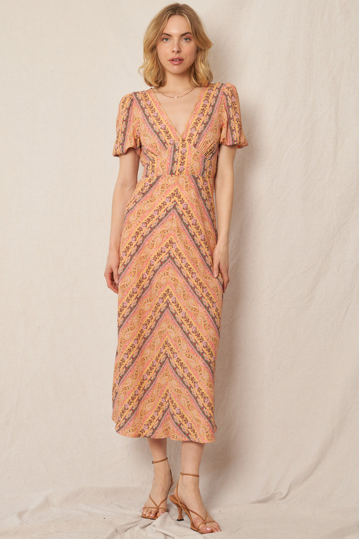 Vintage Peach Marmalade Dress