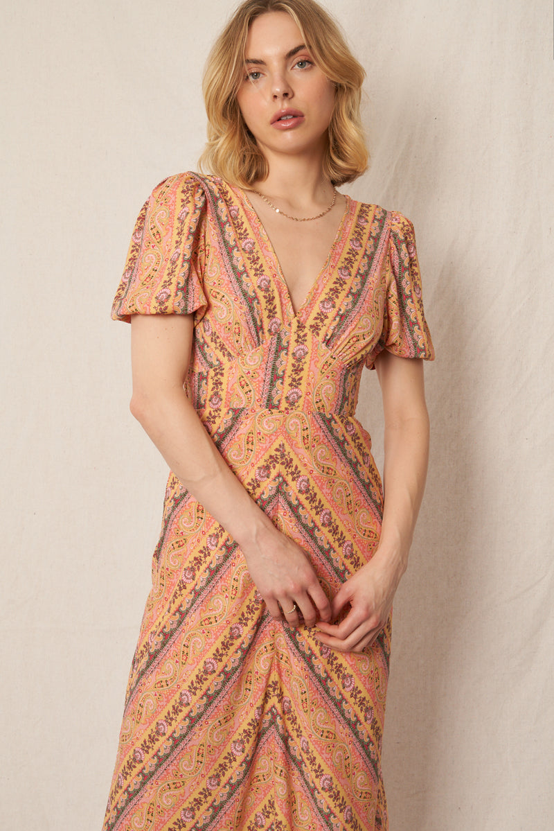 Vintage Peach Marmalade Dress