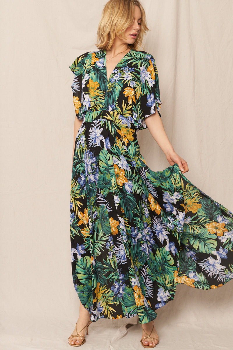 Ambrose Butterfly Sleeve Dress