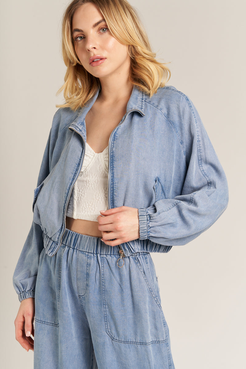 Tati Denim Bomber Jacket