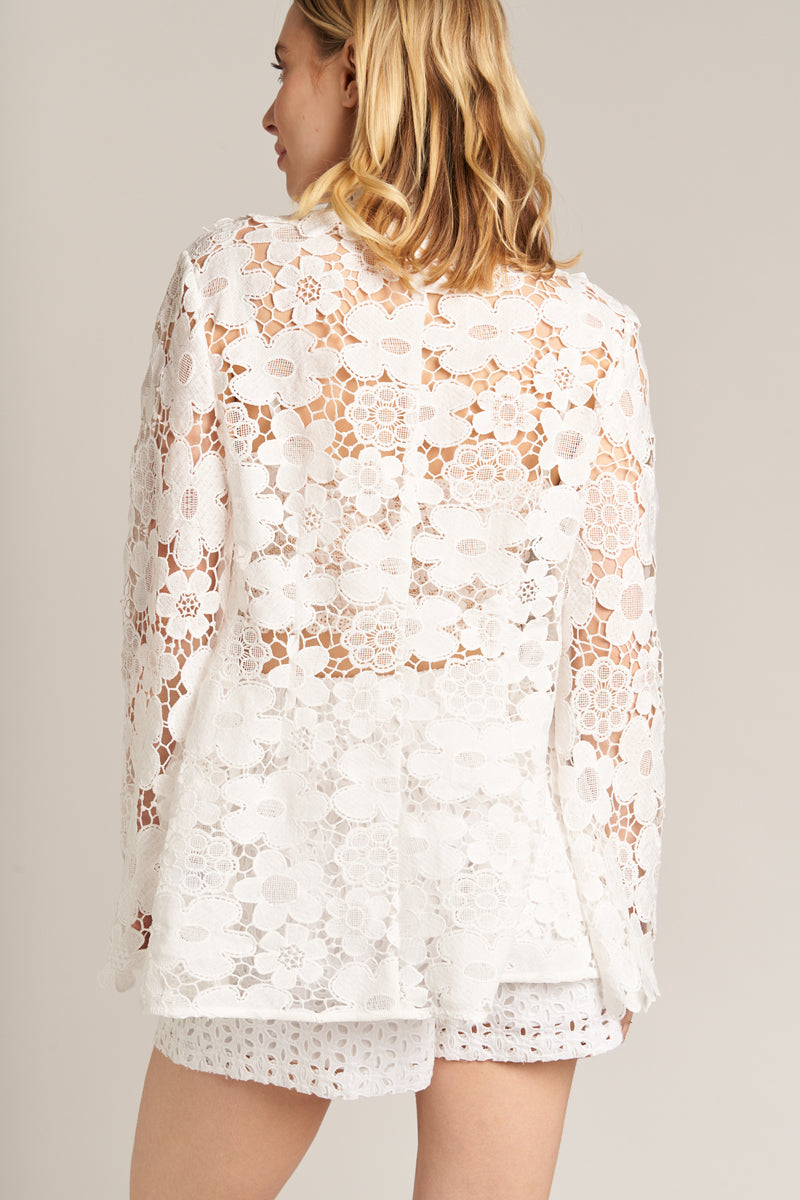 Elysse Floral Lace Blazer