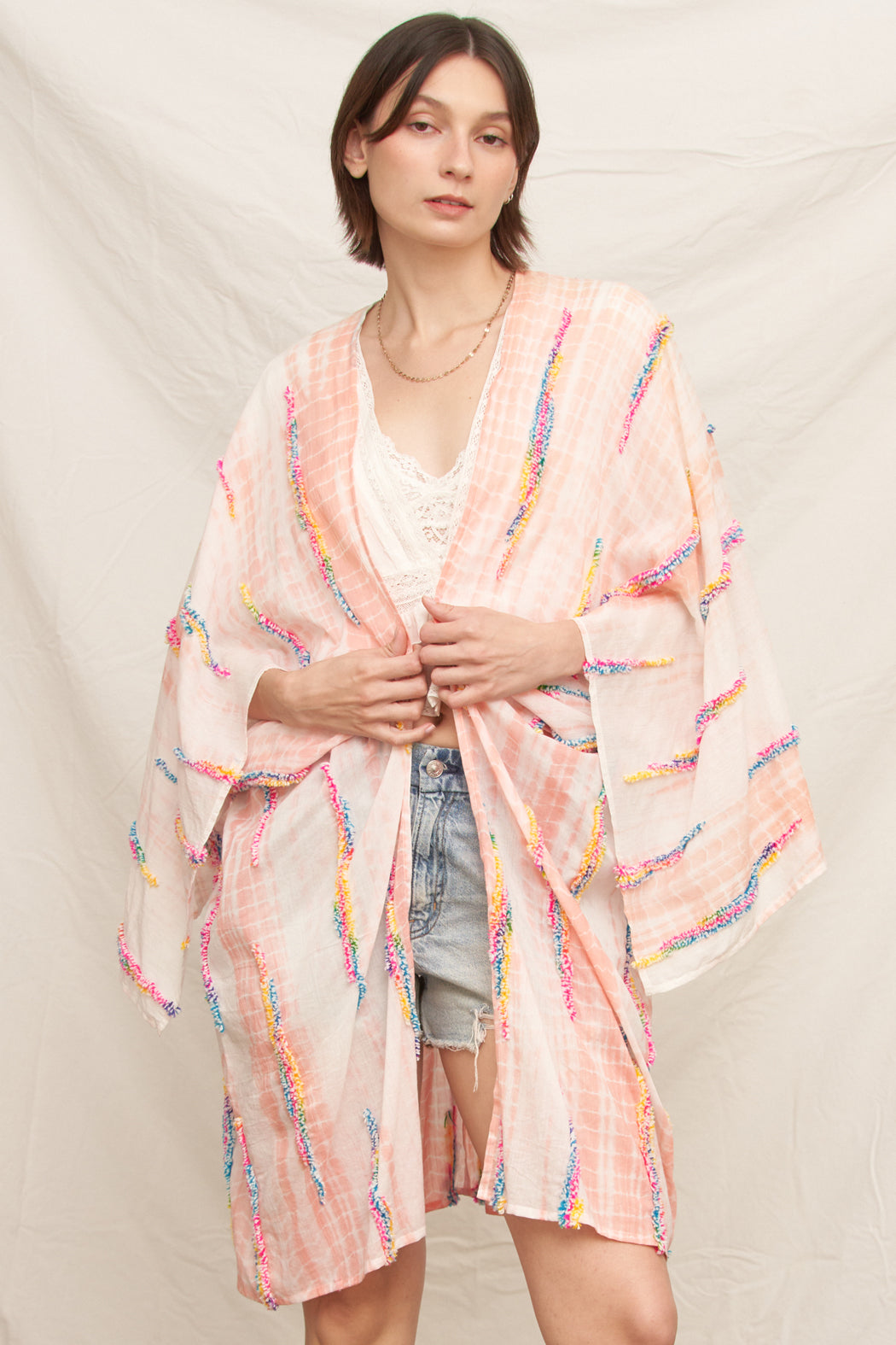 Kiara Embroidered Kimono