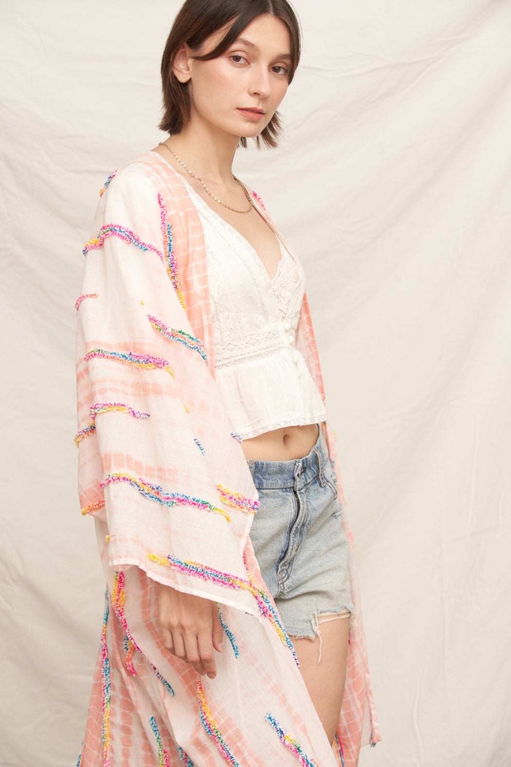 Kiara Embroidered Kimono