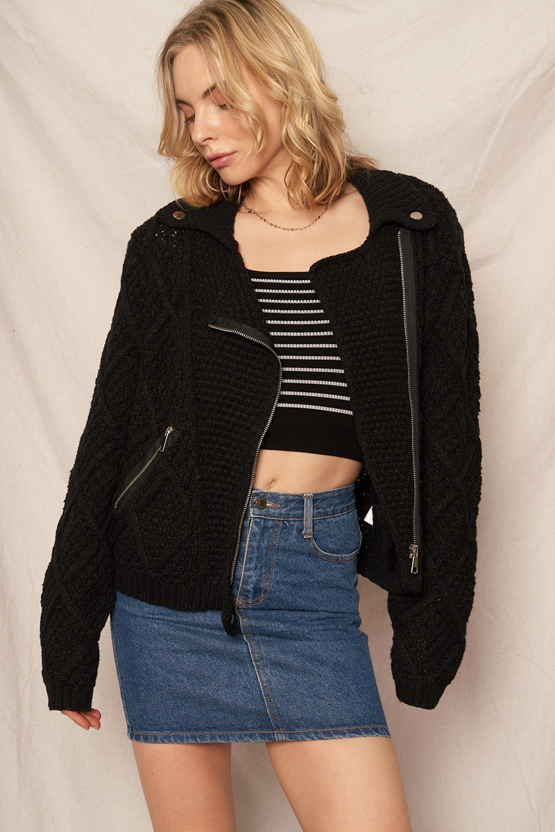 Cool Knit Moto Jacket