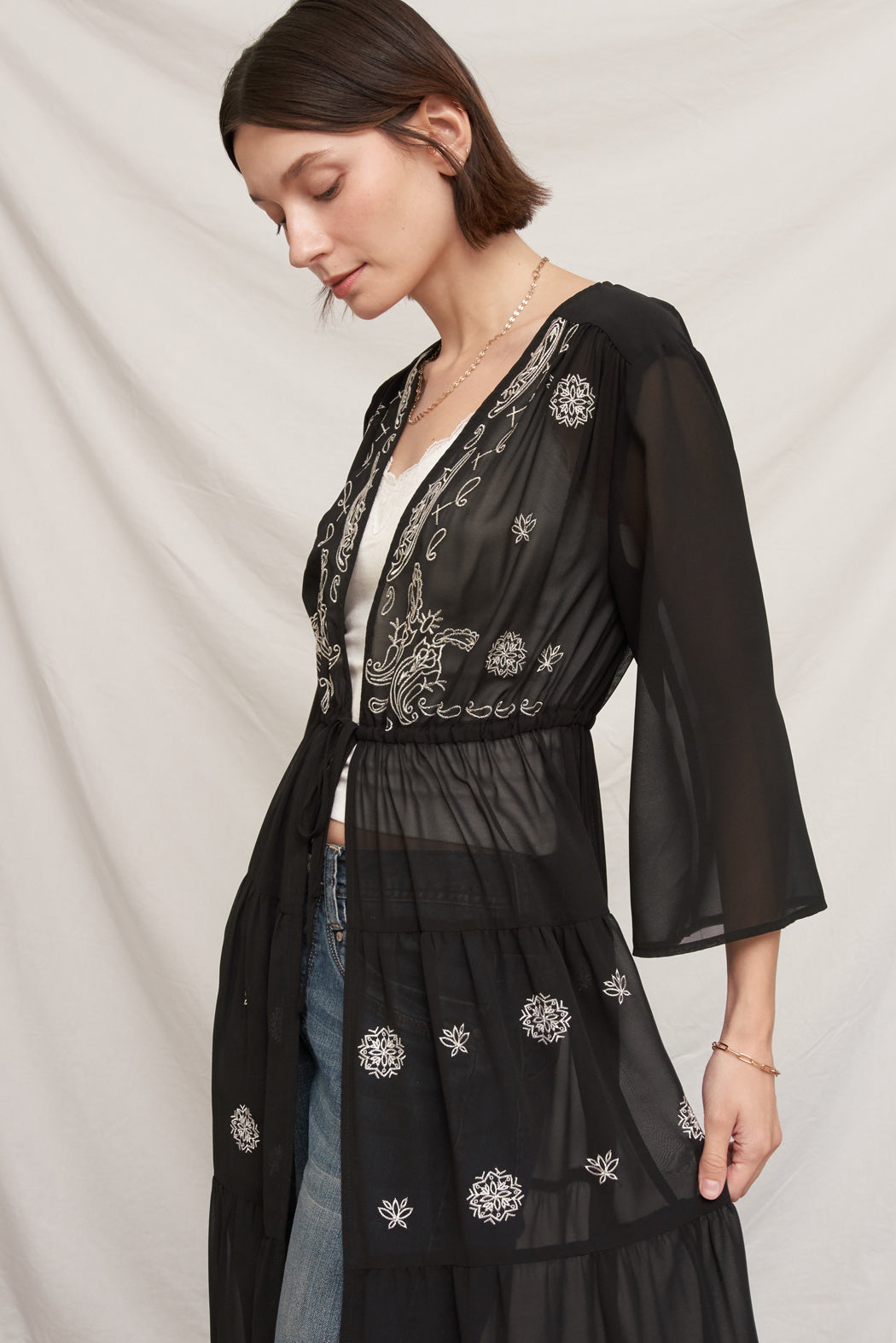 Charlie Embroidered Kimono