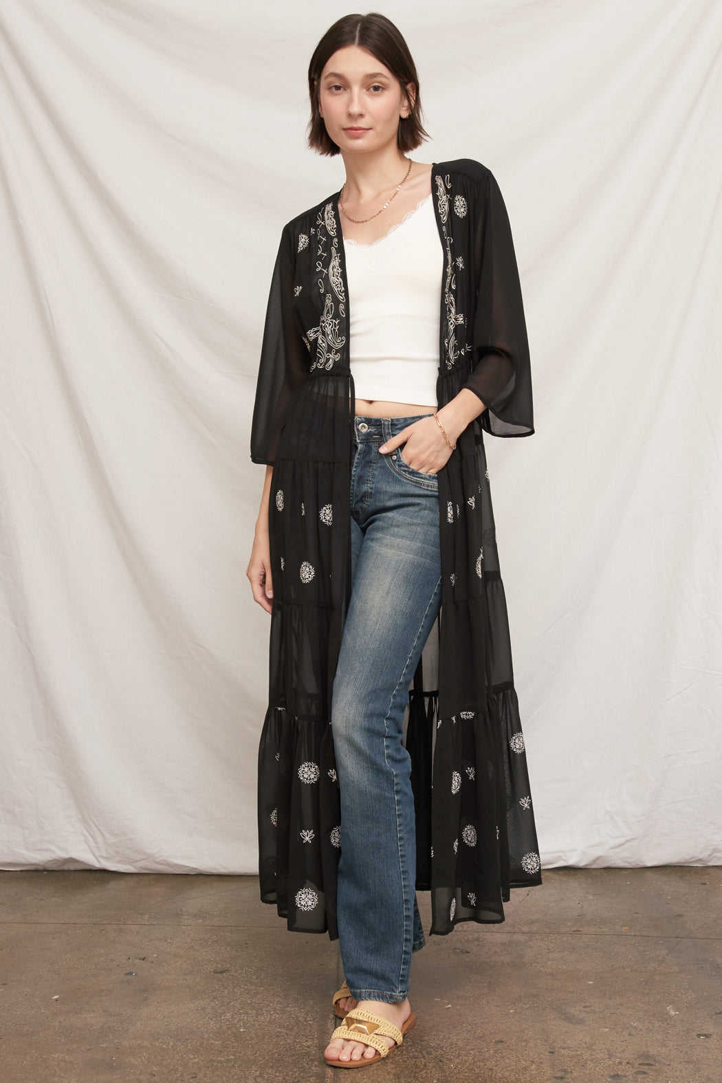 Charlie Embroidered Kimono