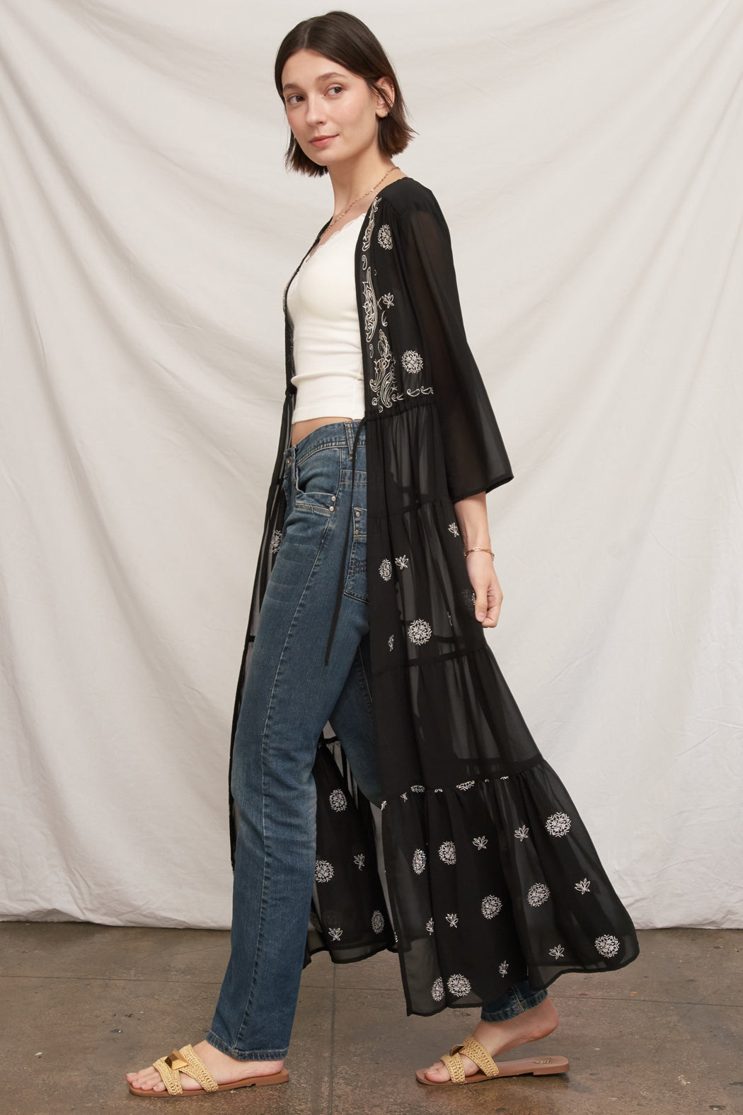 Charlie Embroidered Kimono