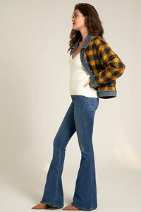 Josie Plaid Denim Jacket