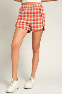 Ella Checkered Quilted Shorts