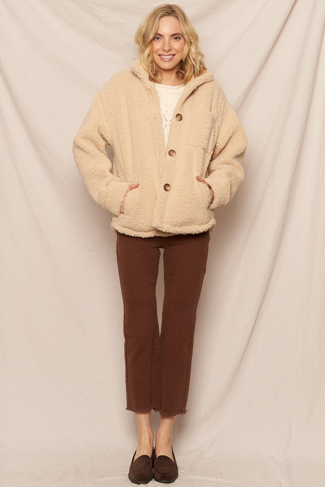 Peyton Oversized Sherpa Jacket