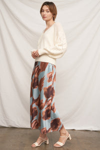 Rococo Floral Maxi Skirt