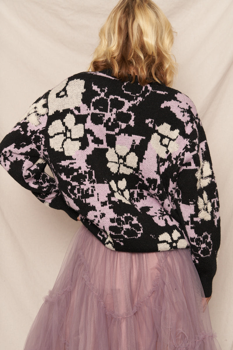 Flower Glitchcore Sweater