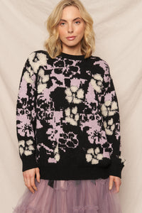 Flower Glitchcore Sweater