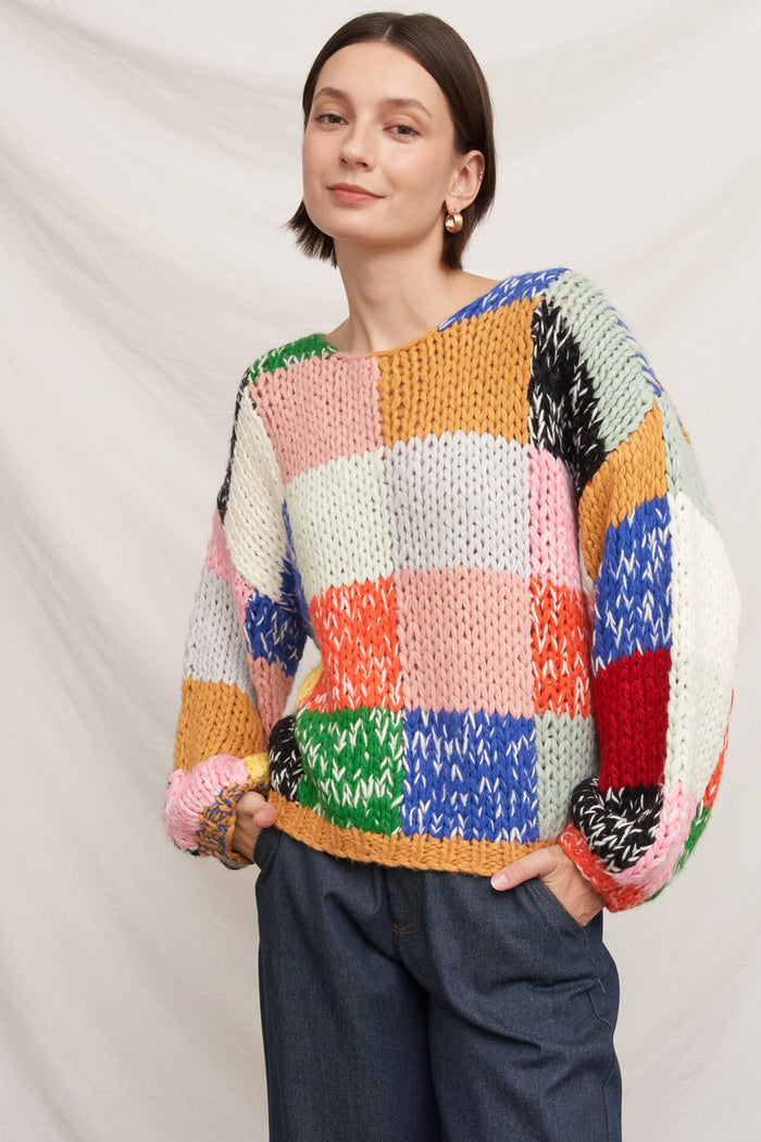 Remi Patchwork Sweater
