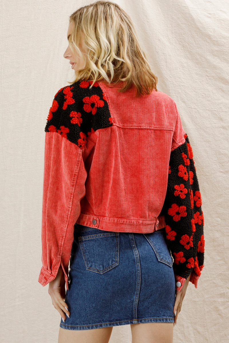 Bailey Cropped Corduroy Jacket