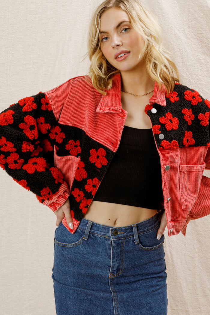 Bailey Cropped Corduroy Jacket