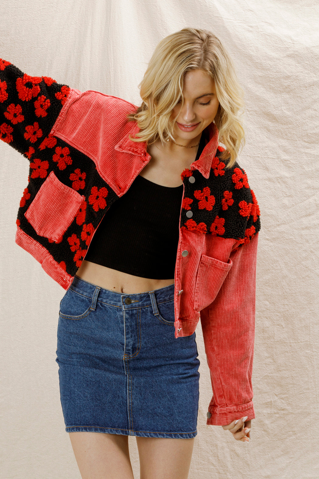 Bailey Cropped Corduroy Jacket