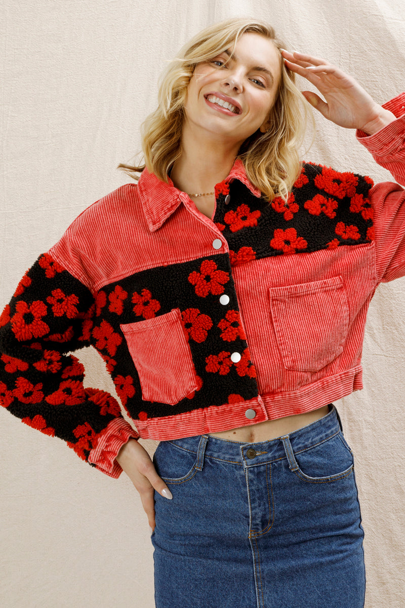 Bailey Cropped Corduroy Jacket