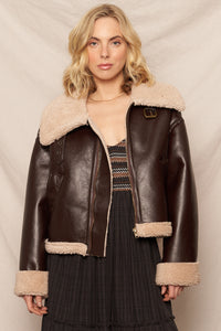 Laura Oversized Aviator Jacket