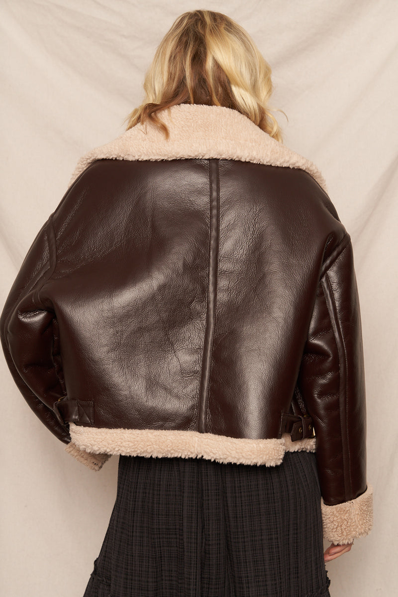 Laura Oversized Aviator Jacket