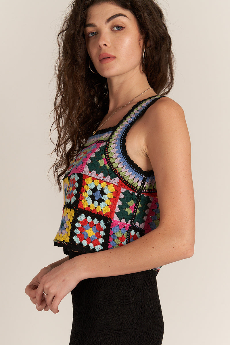 Claribel Crochet Top