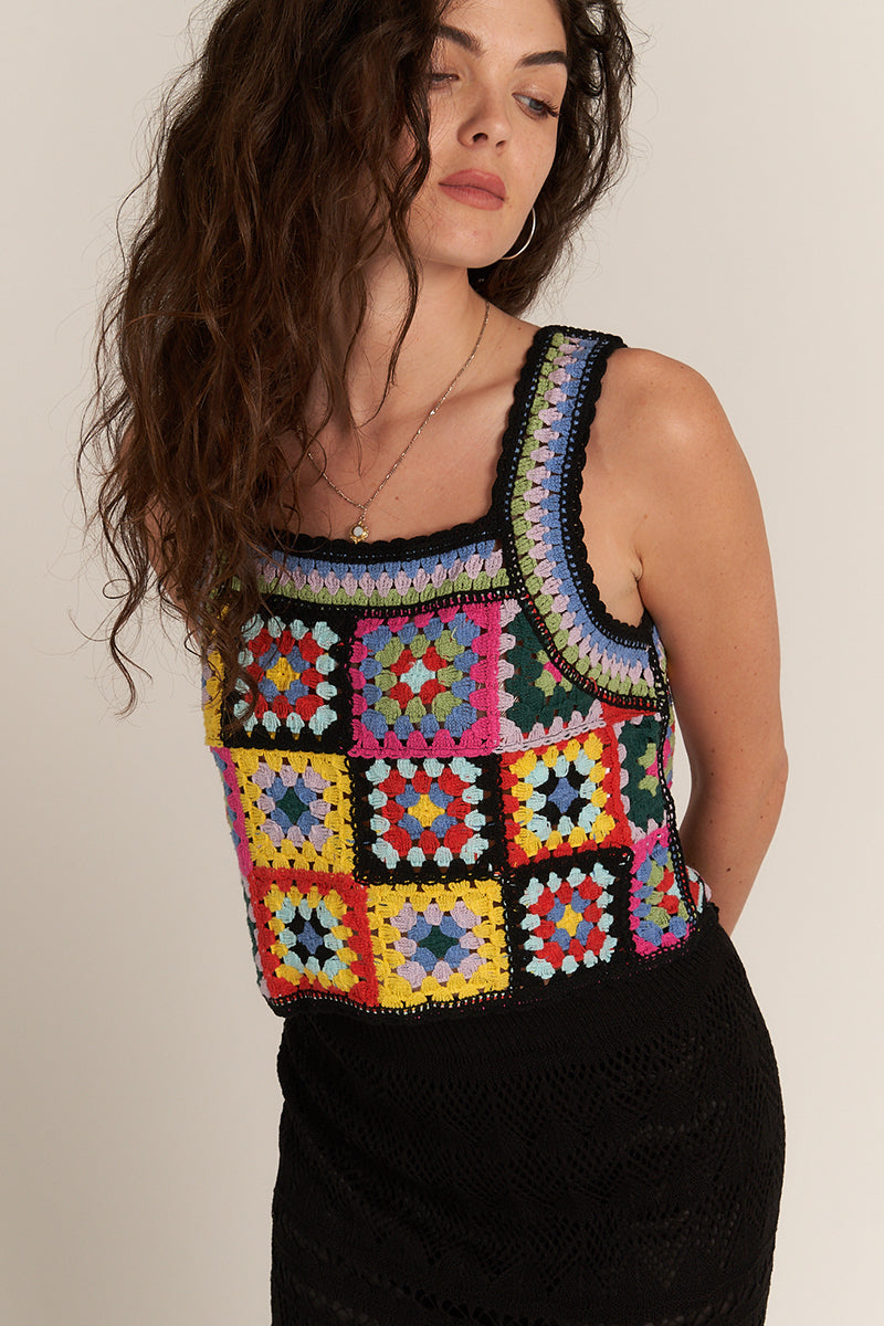 Claribel Crochet Top