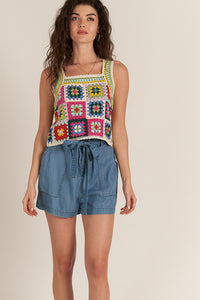 Claribel Crochet Top