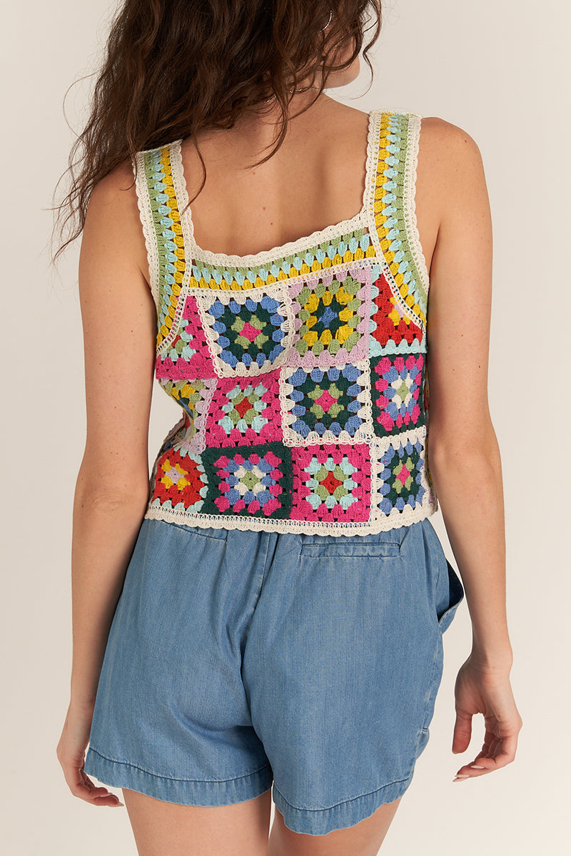 Claribel Crochet Top