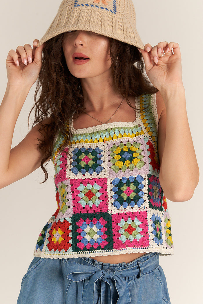 Claribel Crochet Top