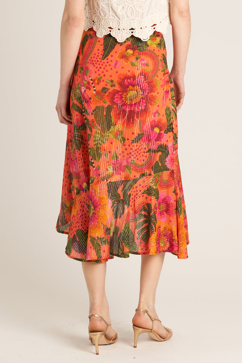 Sun Soaked Midi Skirt