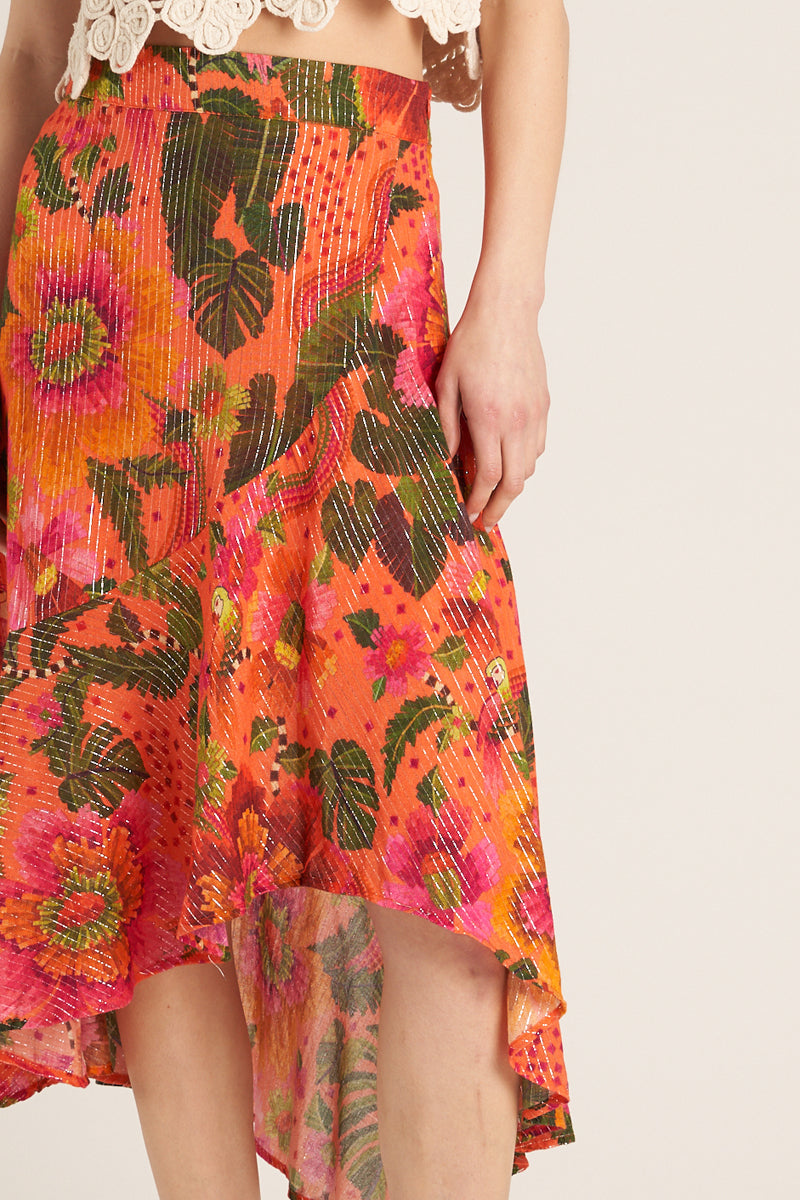 Sun Soaked Midi Skirt