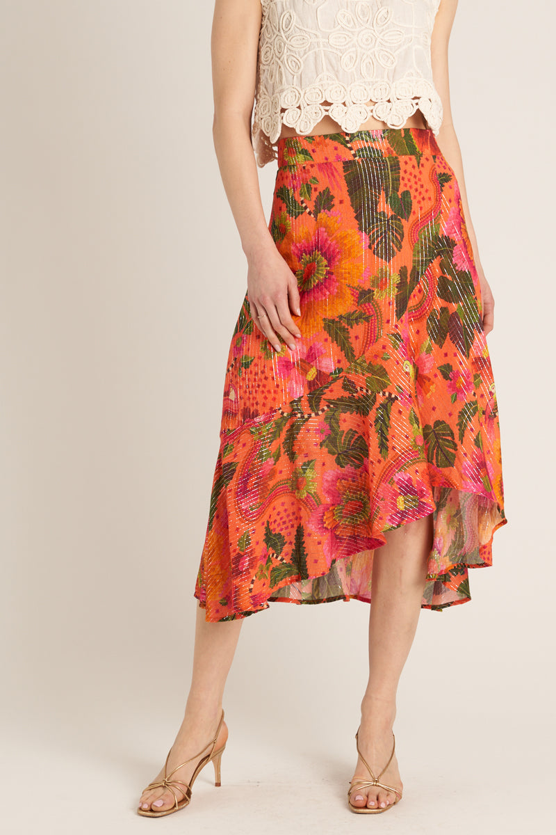 Sun Soaked Midi Skirt