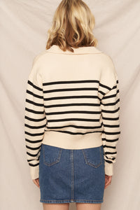 About To Be Stripe Sweater